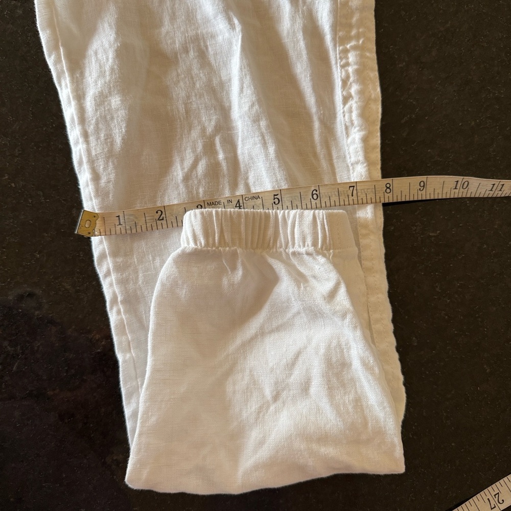 Athleta Cabo White Linen Pull-On Jogger 
Pants Size 4 - Picture 8 of 14